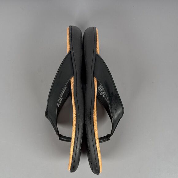 BOC by Born Vegan Leather Black Flip Flops Women’s Size 10 EUC - Picture 9 of 10